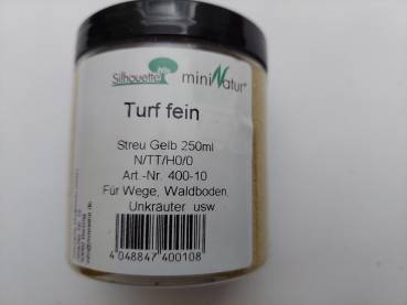 Turf fein, gelb  ( Microplastikfrei )