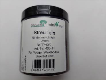 Streu, Rindenmulch fein